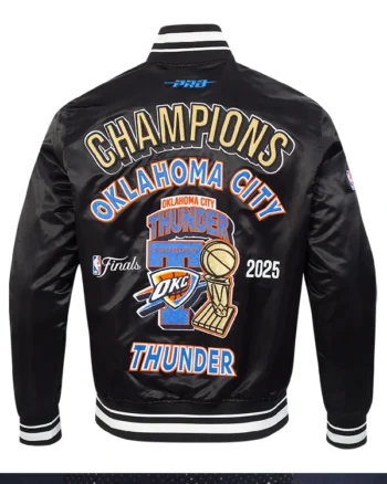 Okc Thunder 2025 Nba Champions Pro Standard Satin Jacket