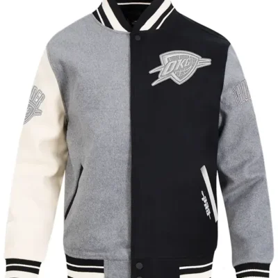 Okc Thunder Pro Standard Colorblock Varsity Jacket