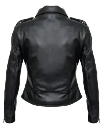 Olivia Newton-John Movie John Grease Sandy Black Leather Moto Jacket