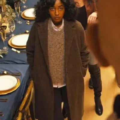 Opus 2025 Ayo Edebiri Brown Coat