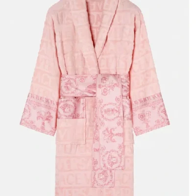 Pearl Toy Pink Versace Plain Bathrobe
