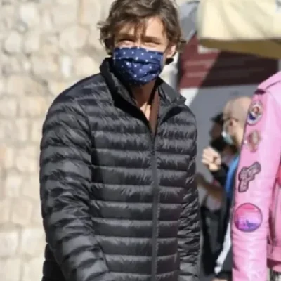 Pedro Pascal The Unbearable Weight of Massive Talent Black Puffer Jacket