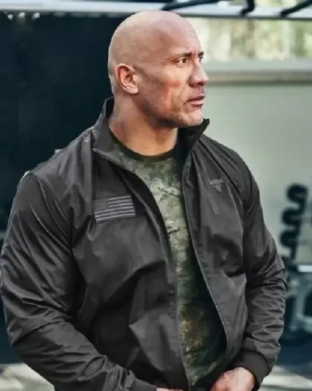 Project Rock X Freedom Dwayne Johnson Black Jacket
