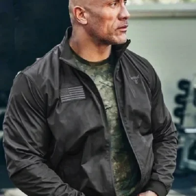 Project Rock X Freedom Dwayne Johnson Black Jacket