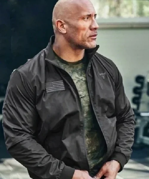 Project Rock X Freedom Dwayne Johnson Black Jacket