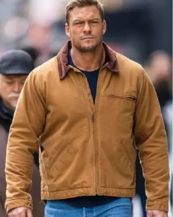 Reacher Alan Ritchson Brown Jacket