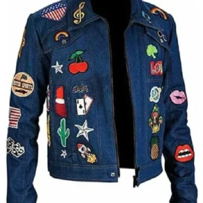 Rocketman Elton John Blue Patched Denim Jacket