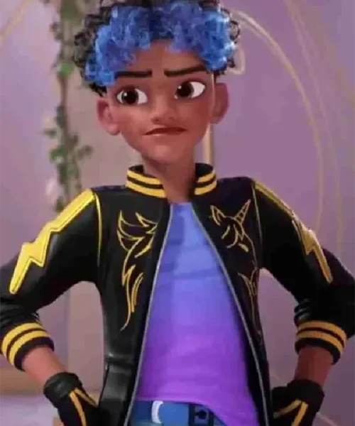 Buy Unicorn Academy TV Series 2023 Rory Carmichael Black Bomber Jacket Sale