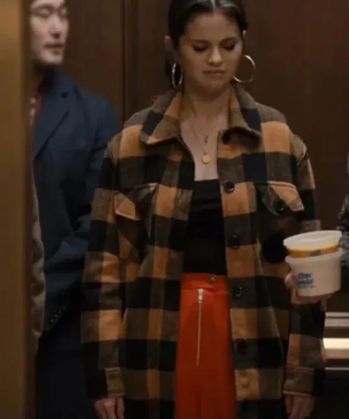 Selena Gomez Only Murders In The Building Mabel Checkered Plaid Coat