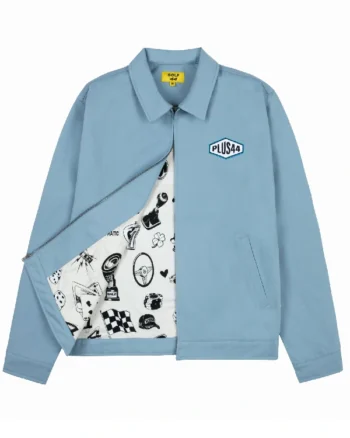 Shop +44 x Golf Wang Rally Work Jacket Blue