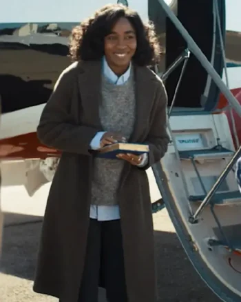 Opus 2025 Ayo Edebiri Brown Coat - Image 2