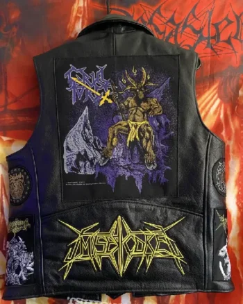 Shop Cruel Force Leather And Metal Vest