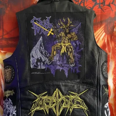 Shop Cruel Force Leather And Metal Vest