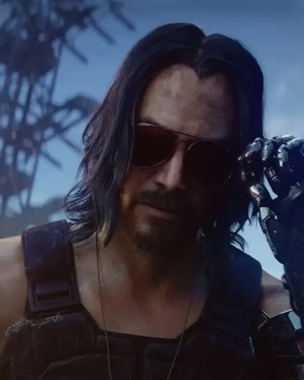 Shop Cyberpunk 2077 Black Cotton Keanu Reeves Johnny Silverhand