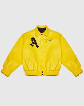 Shop Doncare AFGK Racing Ferrari Black Leather Jacket