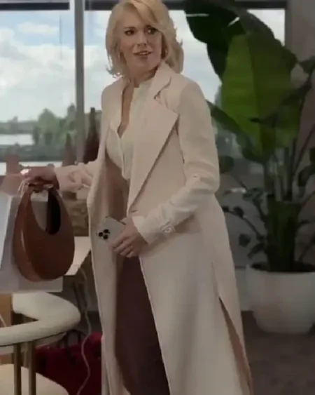 Shop Hannah Waddingham Ted Lasso Season 3 Episode 01 Rebecca Welton Pink Trench Coat Sale