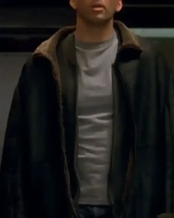 Shop Jack Campbell TV Series The Family Man Nicolas Cage Black Leather Jacket Sale