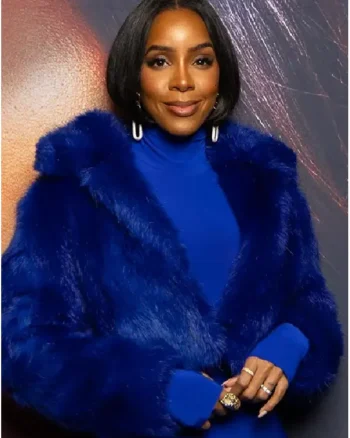 Kelly Rowland Mea Culpa Blue Cropped Jacketuncategor - Image 2