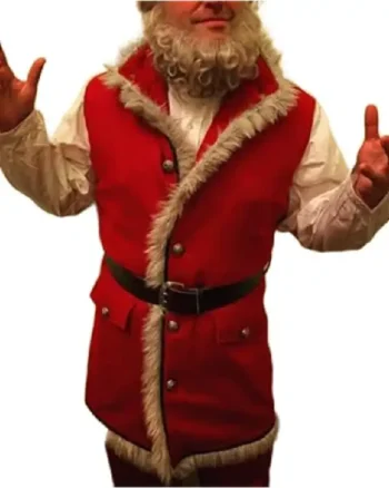 Shop Kurt Russell The Christmas Chronicles Part Two 2020 Santa Claus Wool Red Vest Sale