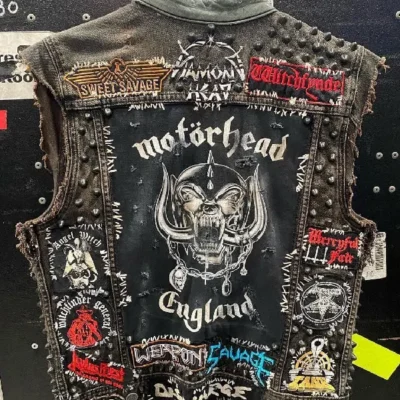 Shop Men James Hetfield Battle Black Studded Jacket Sale