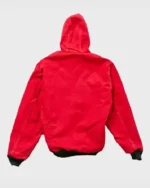 Shop Recreation – Vintage Red Carhartt Hooded Bomber Jacket Sale
