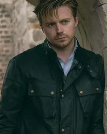 Shop River Cartwright Tv Series Slow Horses Jack Lowden Black Botton Jacket For Sale