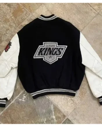Smith LA Kings Black and White Varsity Jacket - Image 2