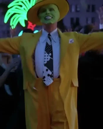 Shop The Mask Jim Carrey Yellow Costume Suit For Men and Women Sale