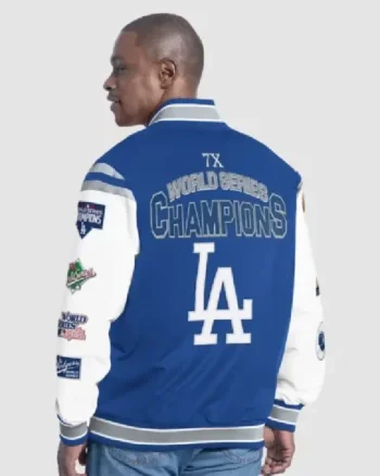 Shop World Series Champions Los Angeles Dodgers G-III Sports by Carl Banks Royal Recruit Commemorative Varsity Jacket Sale