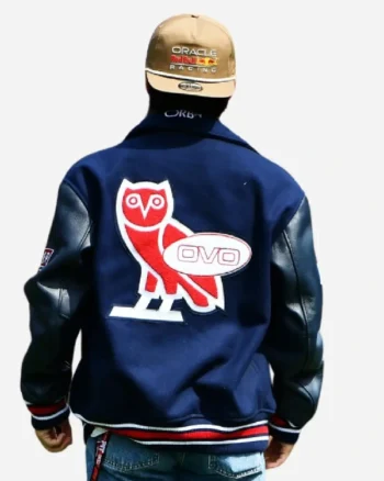 Shop Yuki Tsunoda OVO Red Bull Racing Varsity Jacket Sale