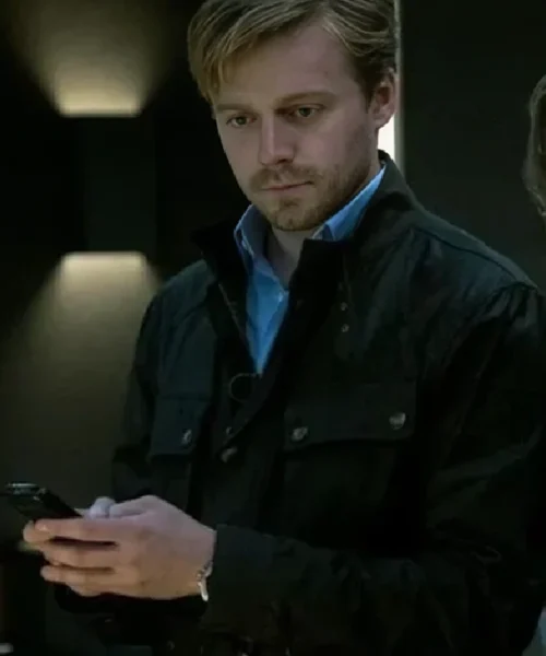 Slow Horses 2022 Jack Lowden Black Cotton Jacket