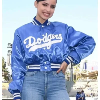 Sofia Carson Dodgers Bomber Jacket