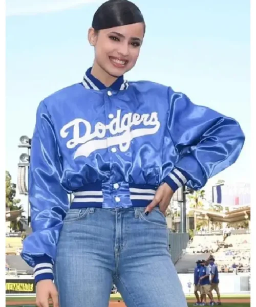 Sofia Carson Dodgers Bomber Jacket