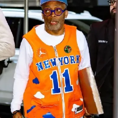 Spike Lee 2025 New York Knicks Orange Vest