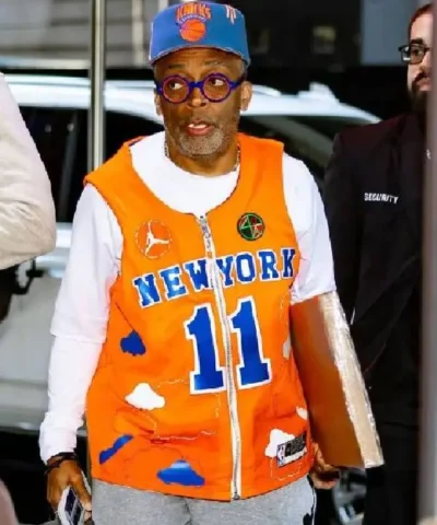 Spike Lee 2025 New York Knicks Orange Vest