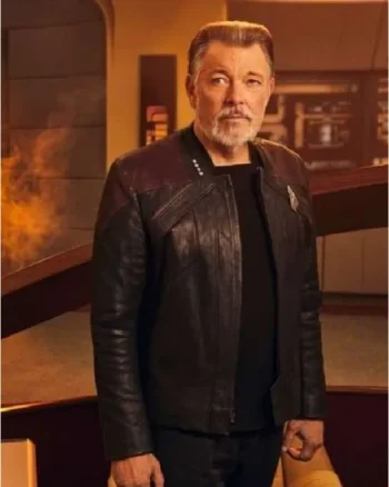 Star Trek Picard S03 Jonathan Frakes Leather Jacket
