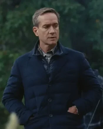 Succession S04 Tom Wambsgans Blue Quilted Jacket