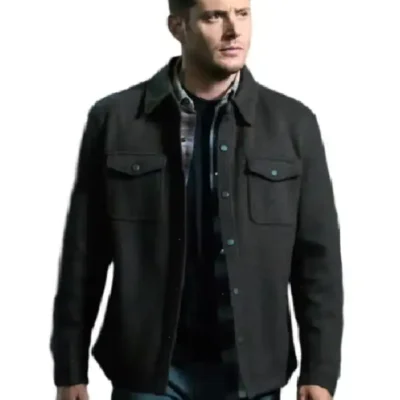 Supernatural Dean Winchester Black Wool Trucker Jacket