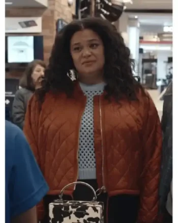 Survival Of The Thickest Michelle Buteau Brown Jacket