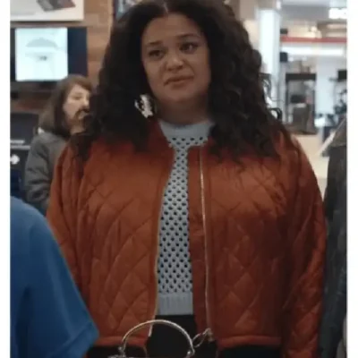 Survival Of The Thickest Michelle Buteau Brown Jacket
