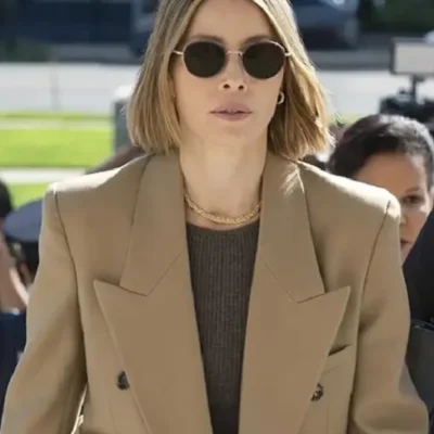 The Better Sister S01 Jessica Biel Brown Blazer