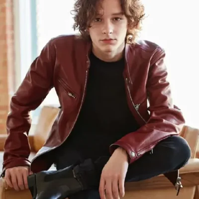 The Black Phone 2 2025 Mason Thames Red Leather Jacket