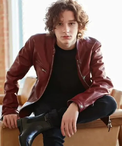 The Black Phone 2 2025 Mason Thames Red Leather Jacket
