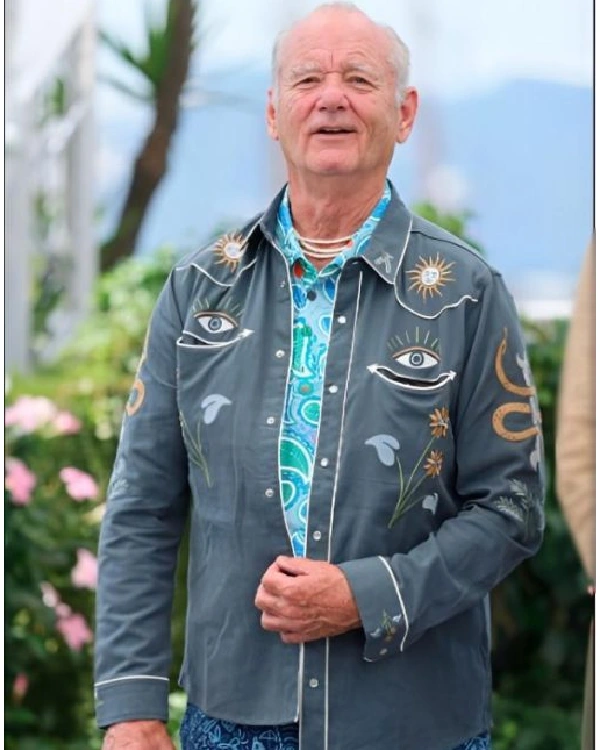 The Phoenician Scheme 2025 Bill Murray Western Shirt