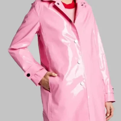 The Today Show Savannah Guthrie Pink Rain Coat