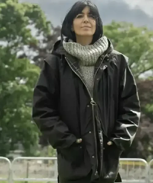 The Traitors Claudia Winkleman Black Hooded Jacket