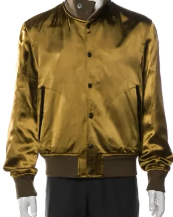 The Voice John Season 27 Legend Olive Silk Bomber Jacket Sale