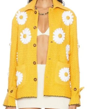 The Voice S27 John Legend Yellow Daisy Applique Jacket - Image 2