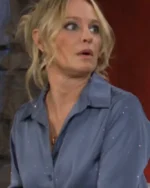 The Young And The Restless 2025 Sharon Newmans Embellished Shirt