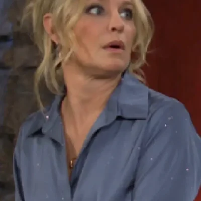The Young And The Restless 2025 Sharon Newmans Embellished Shirt